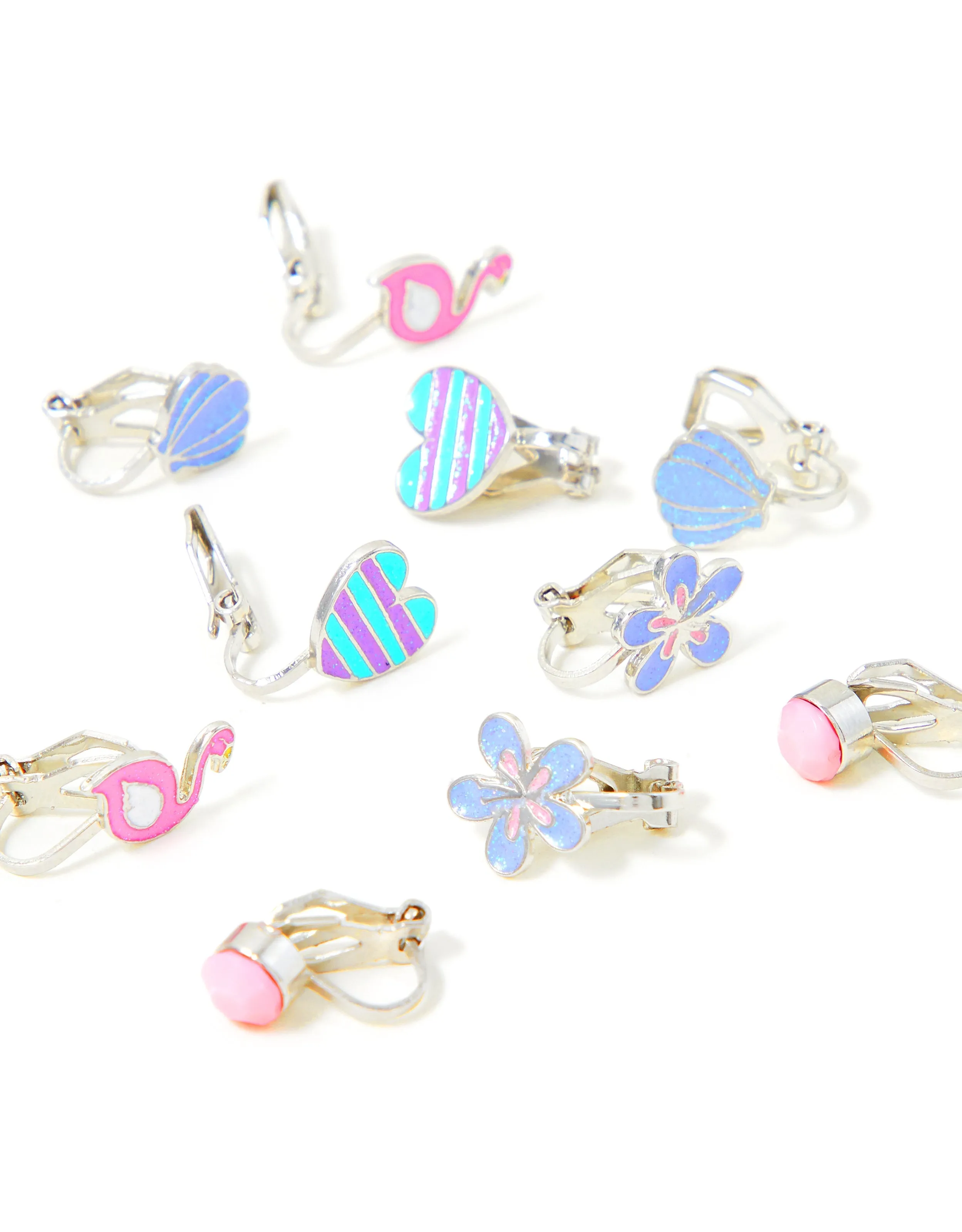 Accessorize Girl Flamingo Clip On Earrings