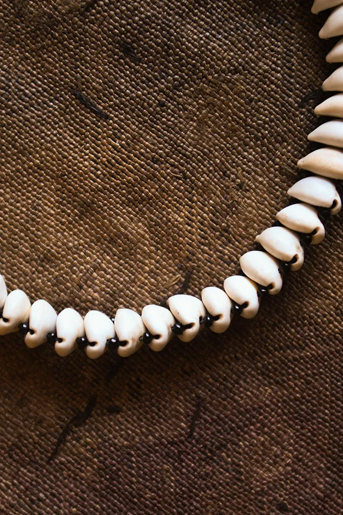 African Choker Jewelry,  Handmade Cowrie Shell Necklace
