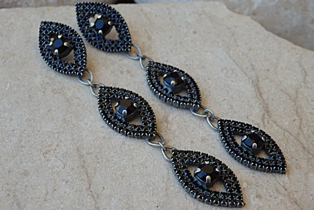 Black Formal Earrings