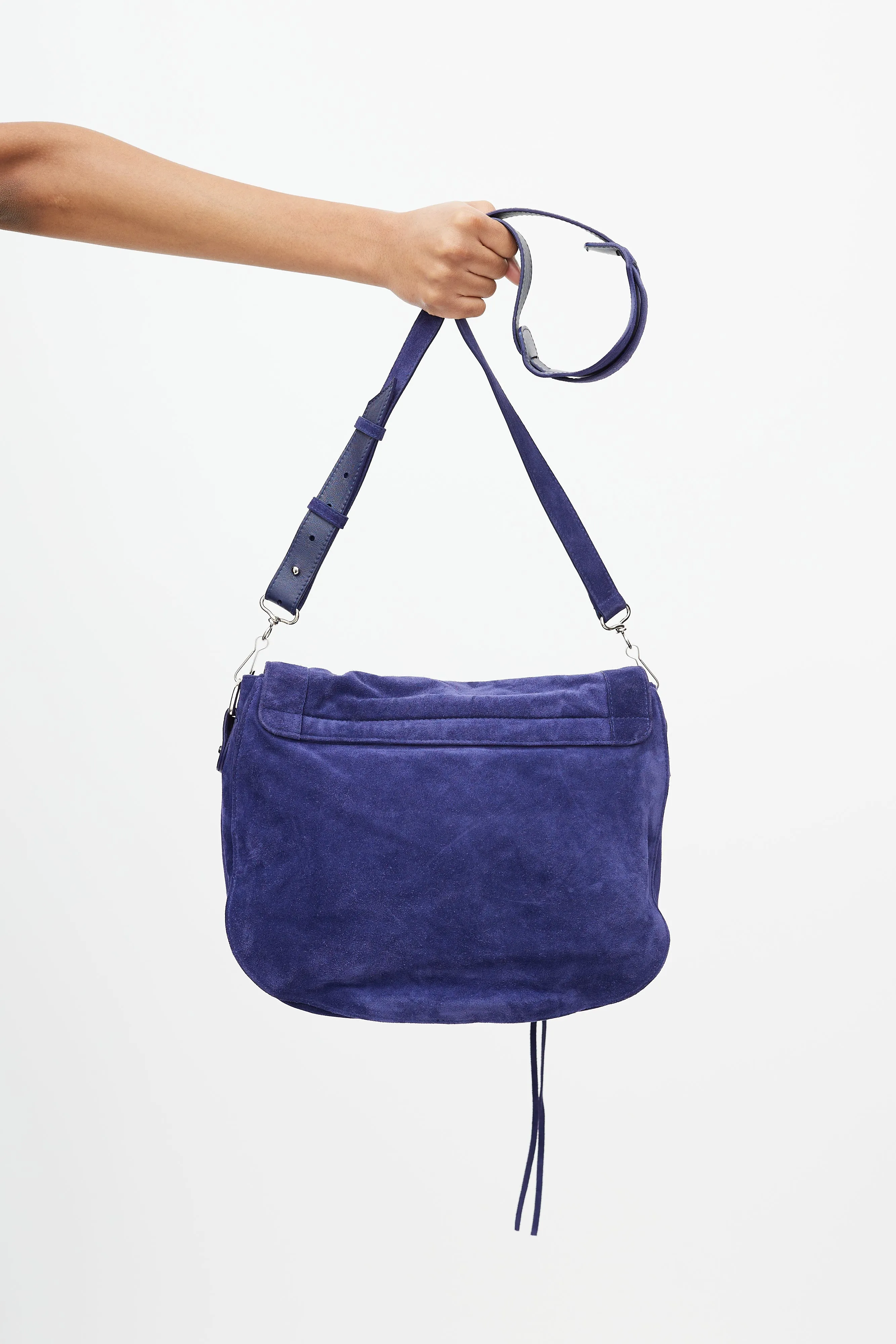 Blue Neo Folk Messenger Bag