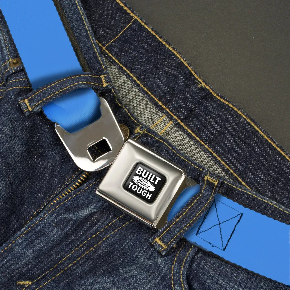 Built Ford Tough Seatbelt Belt - Baby Blue Webbing