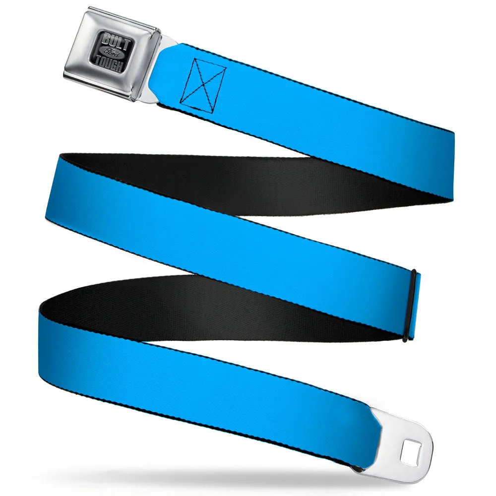 Built Ford Tough Seatbelt Belt - Baby Blue Webbing