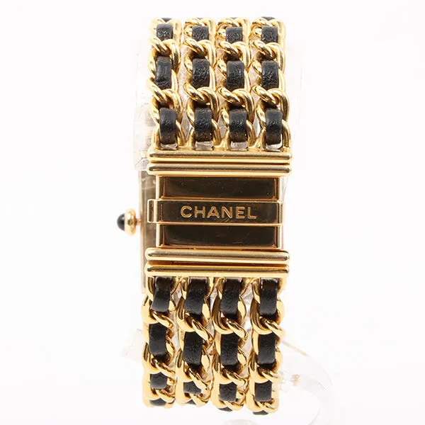 Chanel 18K Mademoiselle Watch L Black