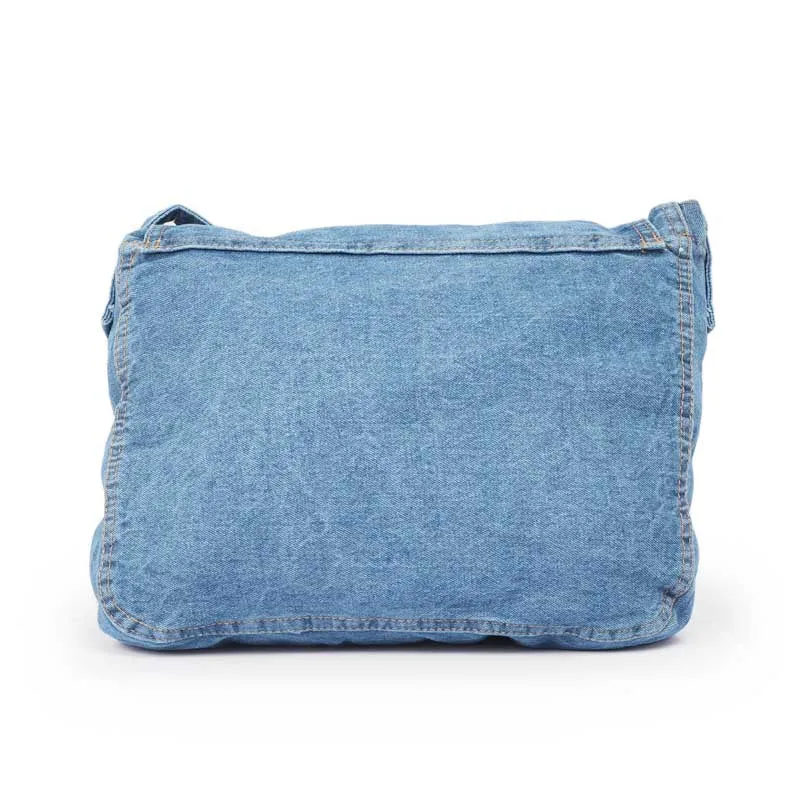 Denim Messenger Bag