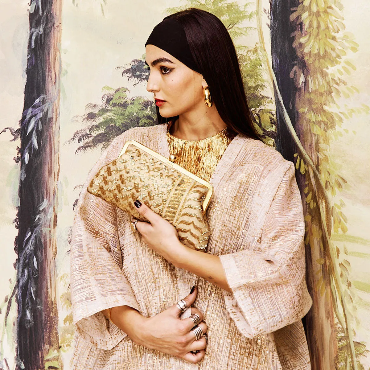 KEFFIYEH GOLD CLASSIC BAG