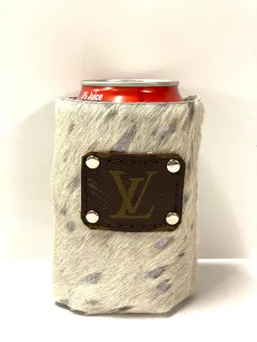 Koozie in silver acid washed