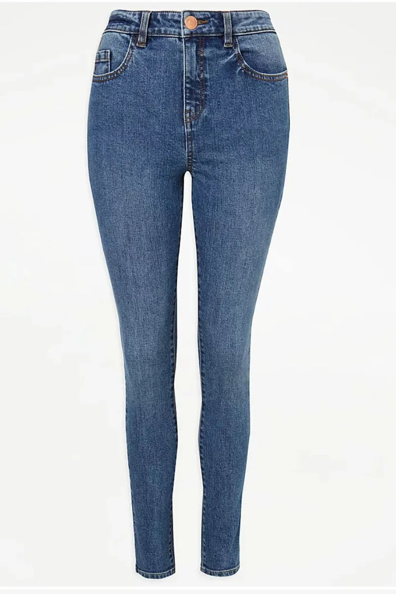 Ladies Blue Wash Ebony Skinny Jeans