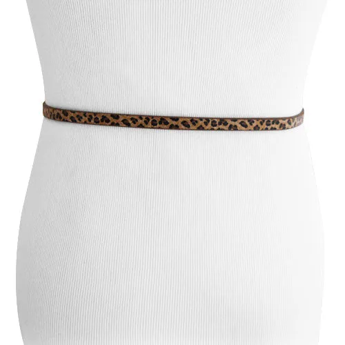 Madden Girl - Ultra Thin Leopard Patterned Womens Belt