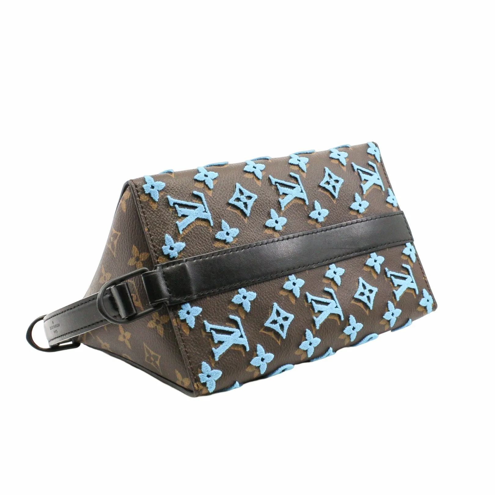 Monogram Tuffetage Triangle Messenger Turquoise rrp3950