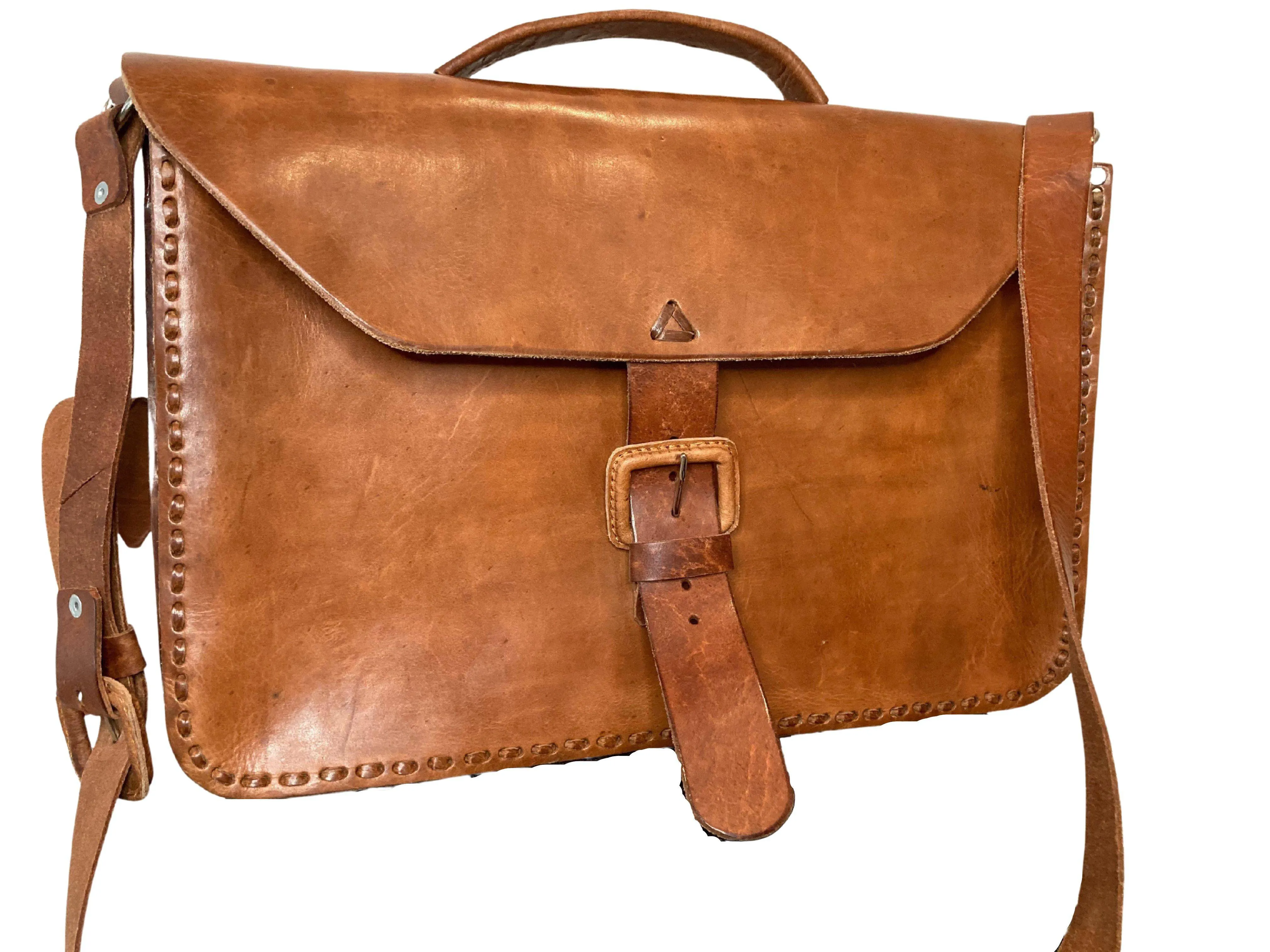 Mr. Keith Leather Messenger Laptop Bag