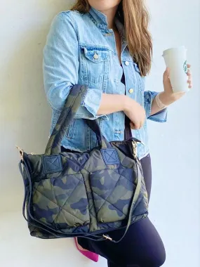 Puffer Camouflage Messenger Bag