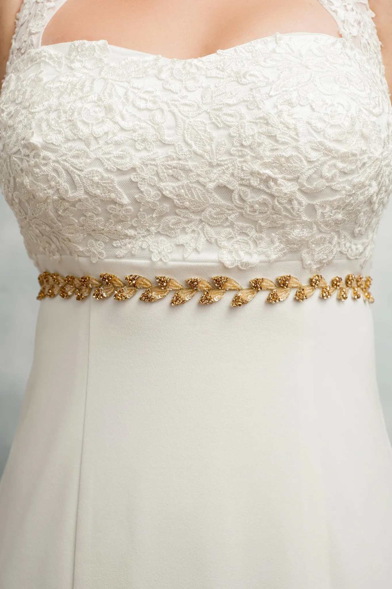 Skinny leaves sash SB160303 (As seen on BHLDN)