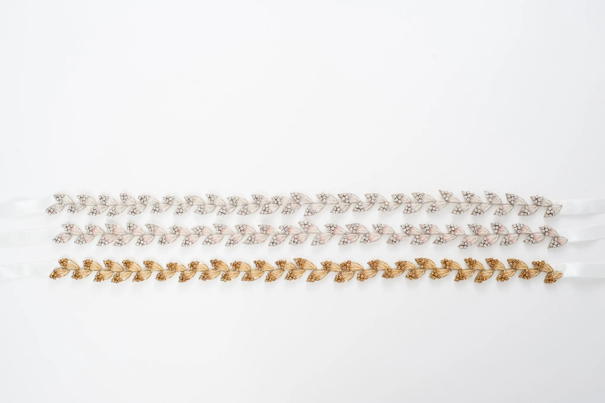 Skinny leaves sash SB160303 (As seen on BHLDN)