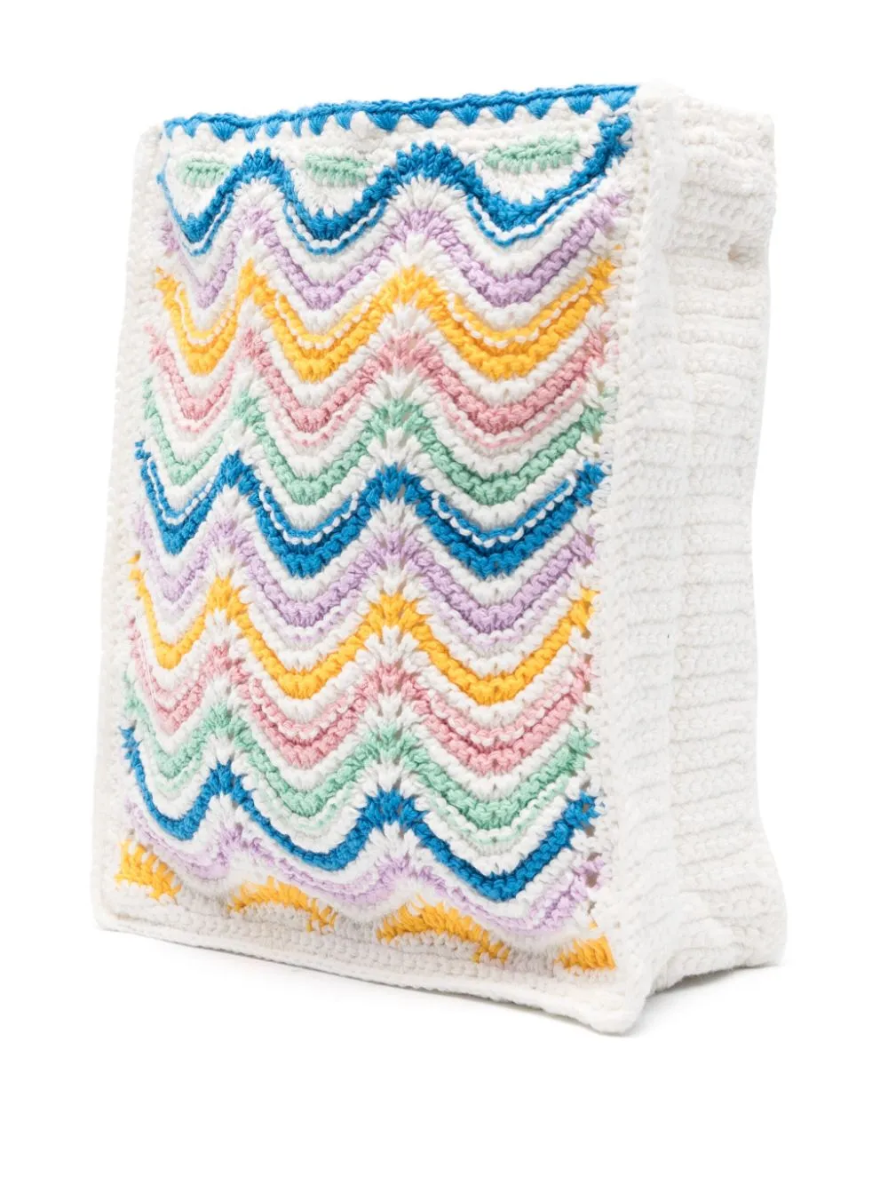 wavy crochet cross body bag